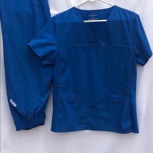 Cherokee Women's Royal Blue Scrub Ensemble